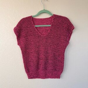 Vintage bespoke pink knit top